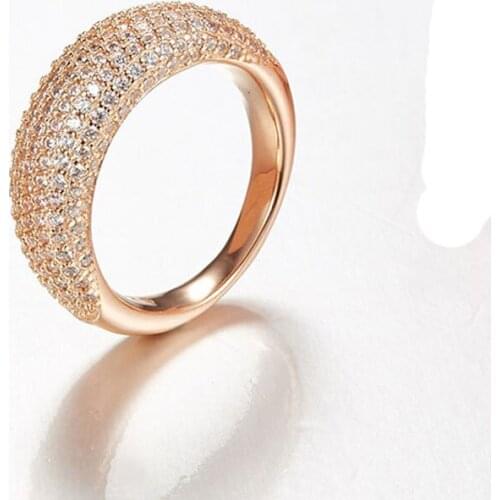 SLJELY Luxury Brand Design 925 Sterling Silver Micro Inlay Cubic Zircon CZ Women 3 Colors Popular Punk Finger Rings Jewelry Gift
