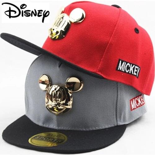 Golden Mickey Ear Baby Boys Hats Cap Baby Girl Accessories Cute Baseball Hip Hop Caps Cartoon Children Sport Adjustable Cap 2-8Y