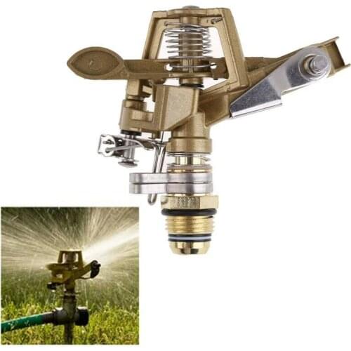 1pcs 360 Degrees Rotary Jet Nozzle Agricultural Garden Irrigation Sprinklers Metal Pulsating Sprinkler Garden Irrigation System