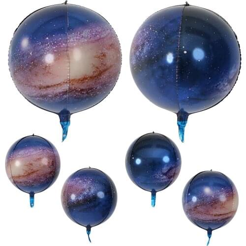 10/20pcs 22inch 4D Earth Starry Sky Foil Balloon Earth Day World Map Balloons Green Day Birthday Party Decor Kids Balloon Decor