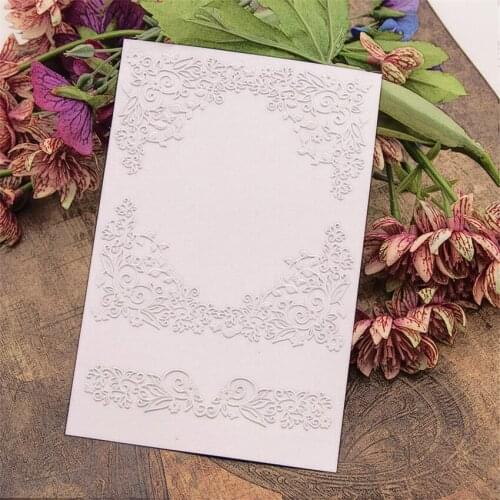 10.5x14.8cm Garden vines Embossing folders Plastic bump Scrapbooking DIY Template Fondant indentation Cake Photo Album Card Make