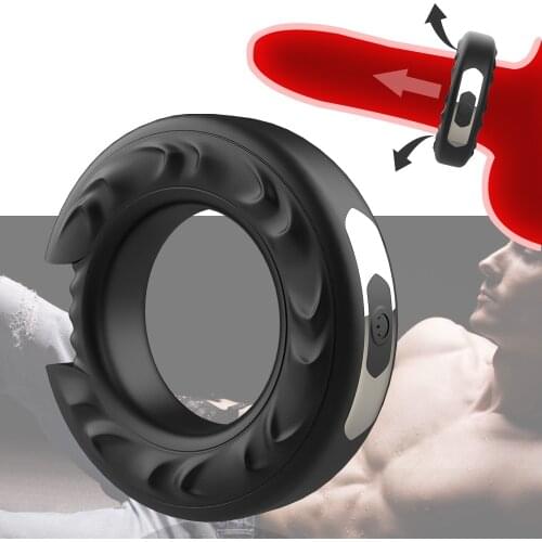 10 Frequency Penis Vibrator Silicone Cock Ring Sex Toy for Men Vibrating Penis Ring USB Rechargeable Delay Ejaculation Dick Ring