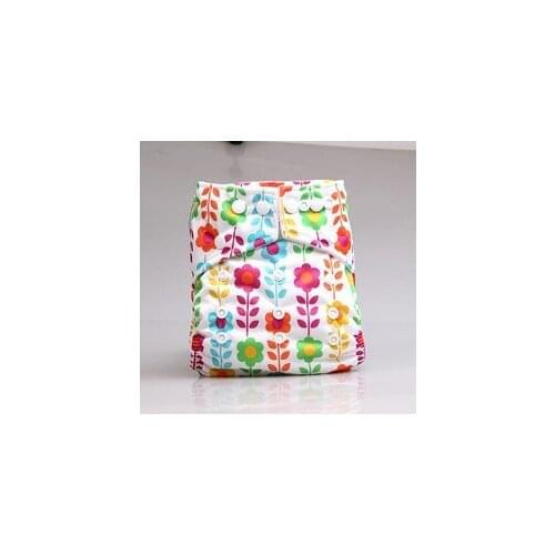 Risunnybaby 20 Pieces Washable Diapers Reusable Diaper Cover Adjustable Diapers Suitable For Babies 0-4 Years Old 3-15 Kg