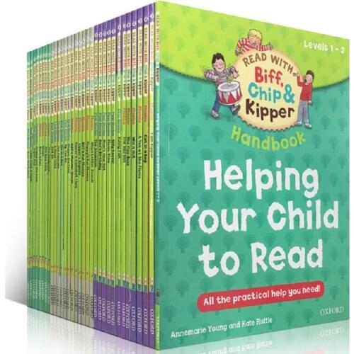 33 Pcs/Set 1-3 Level Oxford Reading Tree Hand Book Helping Child To Read Phonics English Story Picture Books