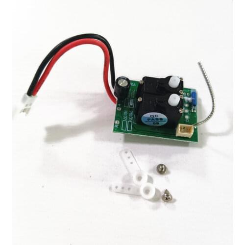 Volantex PR2201 1pcs 4-Channel Receiver EAR411 with Gyro, 2pcs Servos for RC Airplane 761-1, 761-2, 761-3