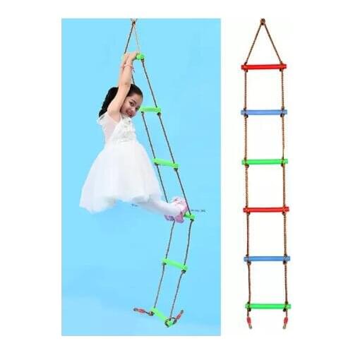 40 SETS Wooden Rope Ladder Multi Rungs Safe Sports Rope Swing Swivel Rotary Connector Tools Children Activity Climbing Game Toys