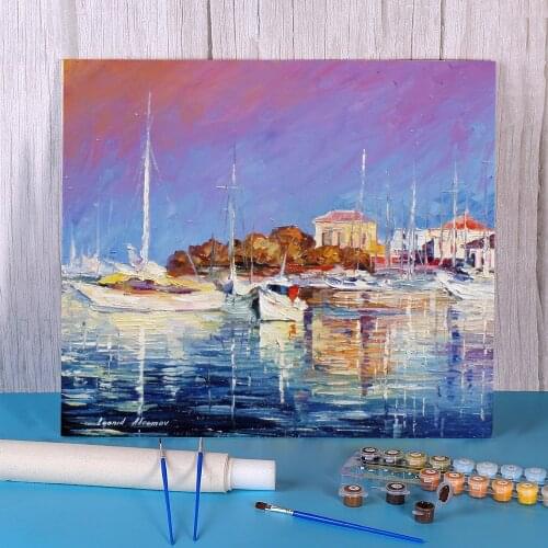 Windless Day Coloring By Numbers Painting Complete Kit Oil Paints 40*50 Picture By Numbers Photo Home Decoration Handiwork
