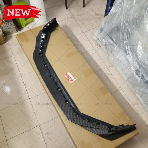 FRP FRONT LIP FOR NISSAN R35 GTR VARIS-STYLE CARBON FIBER GLASS FRONT BUMPER LIP TRIM BODY KIT FOR GT-R R35 2018 VER SPLITTER