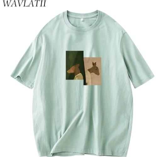 WALATII 2021 New Classic Women T shirts Ladies Pink Cotton Tees Female Short Sleeve Tops for Summer WT2140