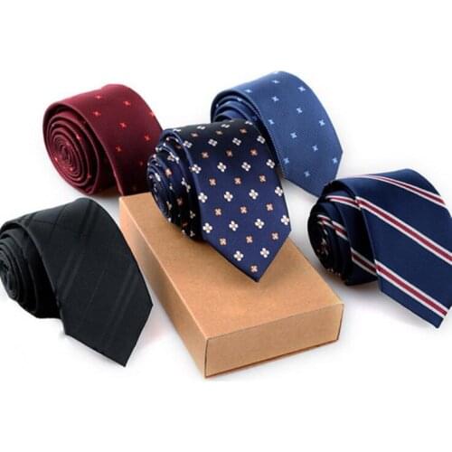 Ricnais 6cm Mens Printing Dot Striped Tie Plain Luxury Neck Ties Business Wedding Party Formal Gift Floral For Men Necktie