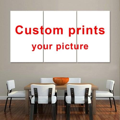Custom Prints 3 Pieces Wall Art Decoration Pictures Custom Poster Customs You Photo on Canvas for Living Room No Frame Painting