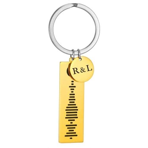 Valentines day custom music code & name stainless steel fashion exquisite gift for boys and girls Valentines day gift