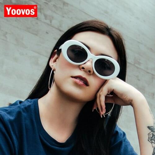 Yoovos 2021 Classic Oval Sunglasses Women VintageEyeglasses Vintage Street Beat Eyeglasses Men Driving Oculos De Sol UV400