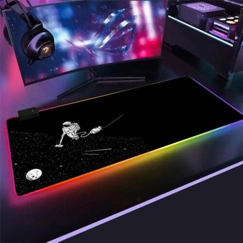 RGB ASTRONAUT GALAXY Design large 80 90 cm Anti-Slip Rubber Base Gaming Mouse Pad Desktop Laptop Keyboard mouse pad carpet mat
