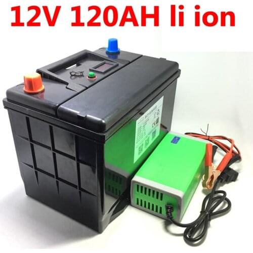 GTK 12v 120ah lithium ion bateria li ion BMS 3S for golf cart RV inverter solar golf cart Cleaning car + 10A Charger