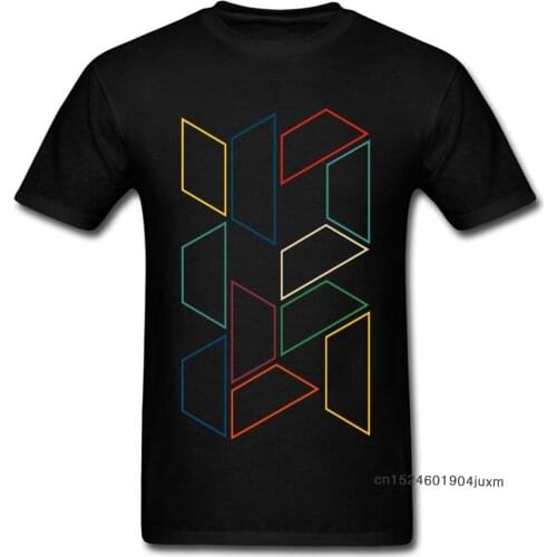 Nonsense T Shirt Guys Geometric T-shirt Men Simple Fashion Clothes No Fade Printed Summer Tops Cheap Custom Groups Tee-shirts