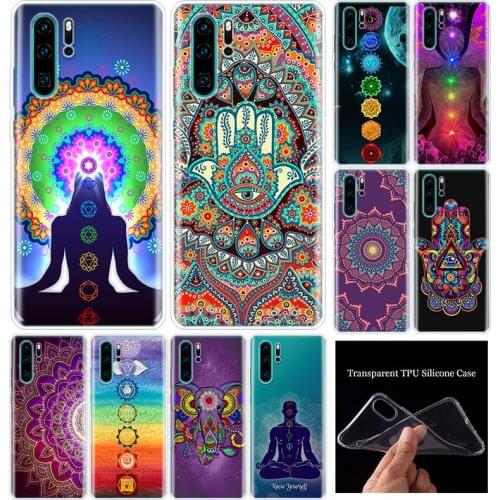 Mandala Chakra Yoga Soft Silicone Phone Case For Huawei Honor 10 9 20 Lite Y5 Y6 Y7 Y9 2019 9X 8X 8S 8A 7X 7A Pro 10i20i Cover C