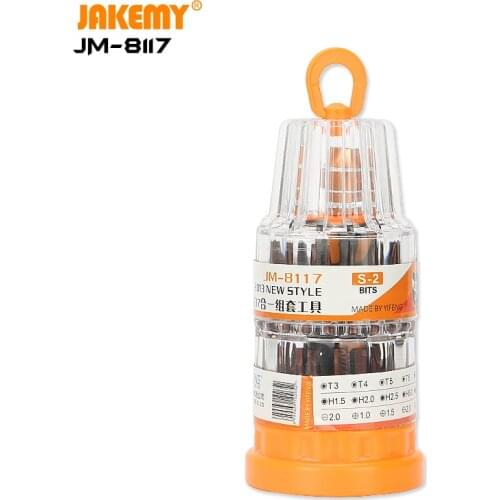 JAKEMY JM-8117 37 in 1 Supplier Precision S2 Screwdriver Set DIY Repair Hand Tool Kit for Cellphone Eyeglass Computer Tool Kit