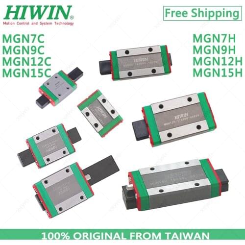 Original Hiwin MGN9C MGN12C MGN15C MGN9H MGN12H MGN15H Hiwin miniature Linear guide block carriage