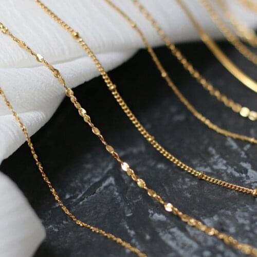 Titanium Steel Petal/Twist/Snake Bone/Bamboo/Beads Chain Choker Necklace for Women Simple Geometric Trendy Jewelry