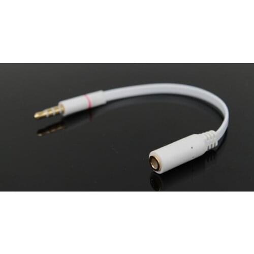 20pcs/lot CTIA to OMTP Adapter Converter Flat Noodle Cable for Earphones 3.5mm Audio New