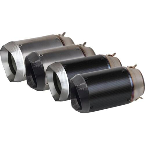 Titanium Inlet 51mm 61mm 63mm 65mm Customized Motorcycle Exhaust Pipe Muffler Motorbike Slip On Universal for S1000RR ZX6R etc