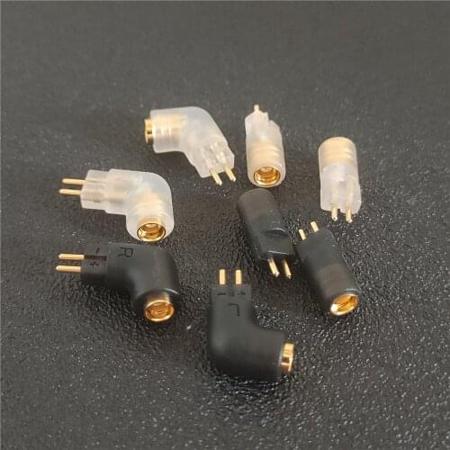 1pair DIY MMCX to 0.78mm 2pin adapter conversion Headphones connector 0.78mm to MMCX Earbuds audio interface Replace