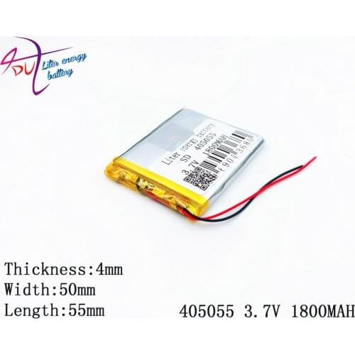 1pcs [SD] 405055 3.7V 1800mAH 445255 Polymer lithium ion / Li-ion battery for TOY,POWER BANK,GPS,mp3,mp4,cell phone,speaker