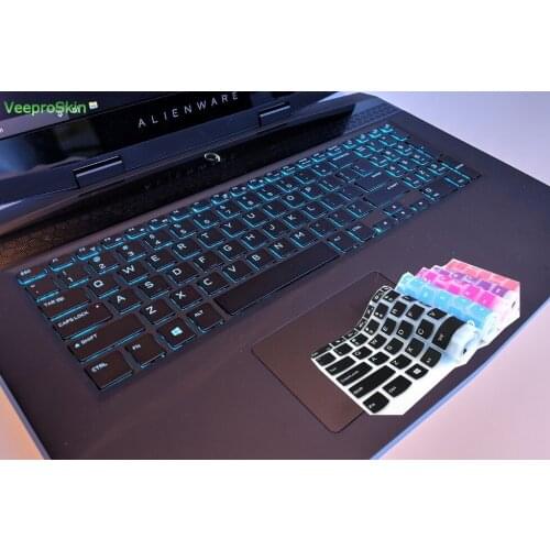 15.6 17.3 inch Silicone Keyboard Skin Cover for Dell Alienware m15 m17 2019 Version