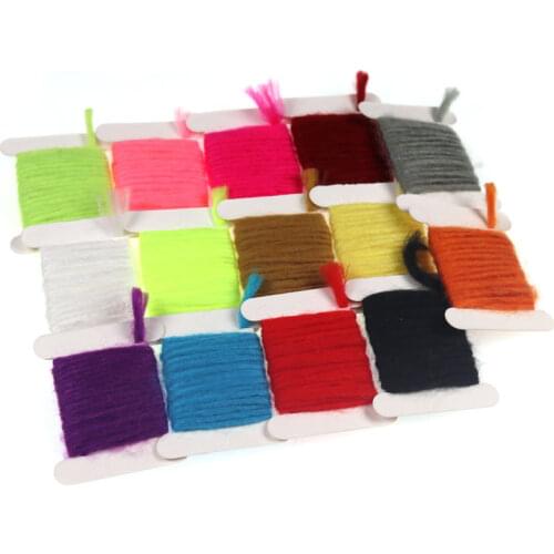 2m/Card 3mm Fly Tying Material Fly Tying Yarn Egg Pink Yellow Red Fluo Green