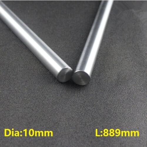 20pcs/lot 10mm linear shaft -L 889mm 35'' inch long 10x889mm hardened chromed plated linear shaft steel rod bar CNC router