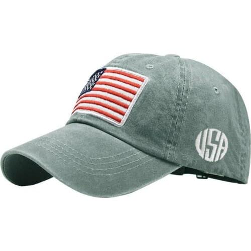 American Flag Unisex Baseball Cap Adult Classic Washed Old Letter Mankind Baseball Cap Sunshade Western Style Fashion Unisex Cap