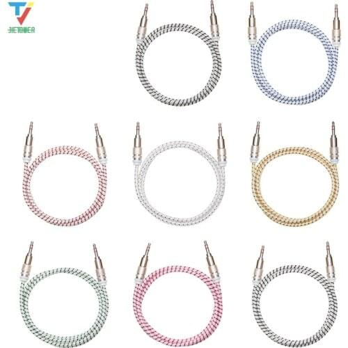 Colorful Jack 3.5mm Audio Cable Candy Car AUX Cable Headphone Extension Code for Phone Car Headset Speaker 500pcs/lot