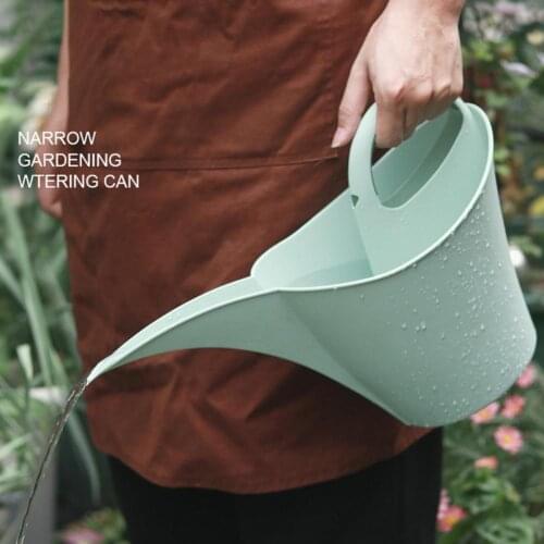 1pc 2L Watering Can Long Mouth Wear-resistant Large Capacity Flower Watering Can with Handle Garden Supplies Watering Tools