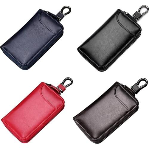 Leather Pocket Key Organizer Case With 6 Hooks Car Key Holder For Men Collector Housekeeper Pocket Key Organizer Smart Leather K