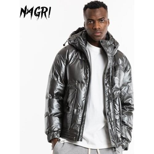 NAGRI Men Oversize Jacket Coat Waterproof Thicken Outwear White Duck Down Parka Coat Mens Winter Down Jacket With Hooded