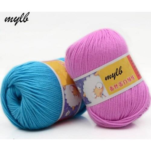 Mylb 1pc=50g Worsted Yarn Thread Cotton Blended Yarn Eco-friendly Colorful Strings for Hand Knitting Sweater Yarn free shipping