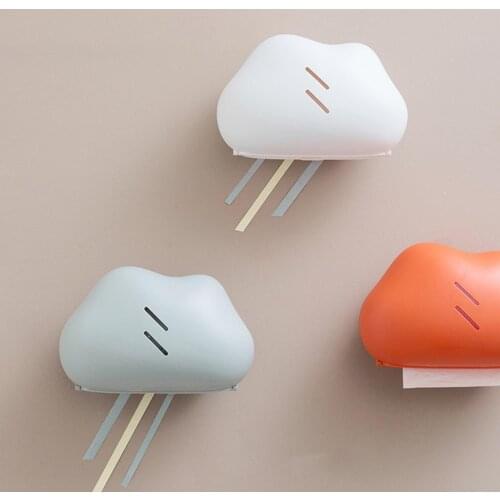Cloud Wall-mounted Bathroom Waterproof Tissue Roll Paper Storage Box Holder Tissue Box Wet Tissue Holder Tissue Boxes