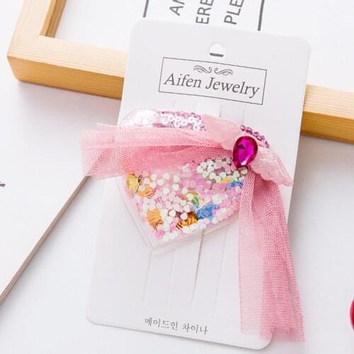 New Children Headwear Colored sequins Love Star Elastic Hair Band Safety Hair Clips Colorful Cute Girls Kids Hair Accessories