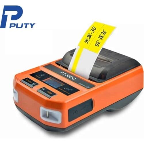 New Mini USB/Bluetooth/NFC PT-50DC small portable Printer Jewelry price tag, barcode tag folder label, cable label printer