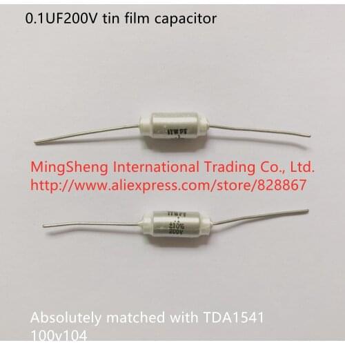 Original new 100% 0.1UF200V tin film capacitor absolutely matched with TDA1541 100v104 (Inductor)