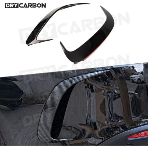 Rear Bumper Fog Lamp Fins Vent Trims Decoration for Benz GLE Class W167 350 450 GLE53 AMG Sport SUV 2020 + Rear Bumper Canards