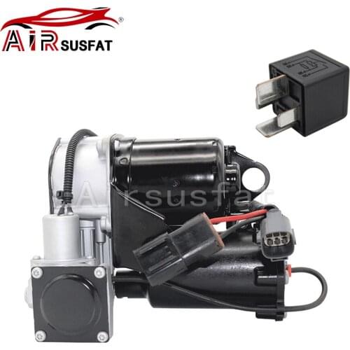 Air Shock Suspension Compressor Pump + Relay For Land Rover Range Rover Sport LR3 LR4 Discovery 3 LR023964 LR045251 LR015303
