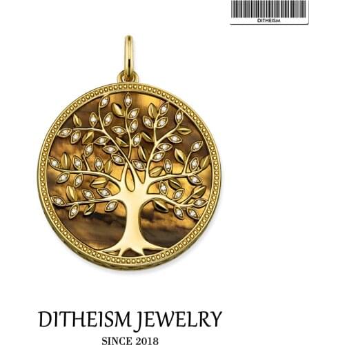 Tiger Eye Tree Pendant, 2020 Spring New Fashion Jewelry 925 Sterling Silver Trendy Ethnic Gift For Women Girls Fit Necklace