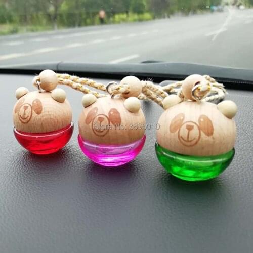 Empty Glass Perfume Bottle For Essential Oils Diffuser Hanging Ornament Fragrance Car Air Freshener Bottle F934