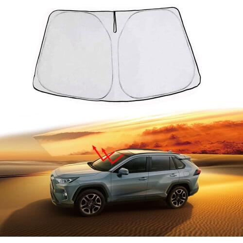 RAV4 Windshield Sun Shade,Foldable Front Window Sunshade Auto Heat Shield Reflector Cover Blocks UV Rays for RAV4 2019-2021