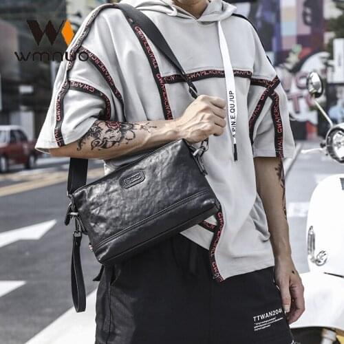 Wmnuo New Shoulder Bag Men Multifunction Small Genuine Leather Clutches For Man Cow Leather Crossbody Messenger Bag Male Hot