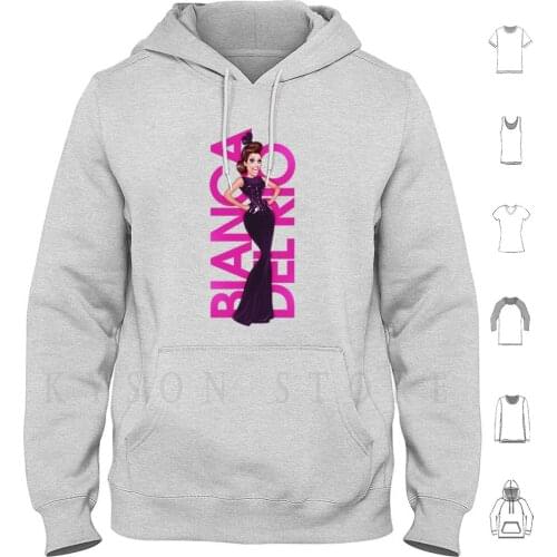 Bianca Hoodies Long Sleeve Bianca Bianca Del Drag Drag Queen Queens Queen Rupaul Rupauls Drag Race