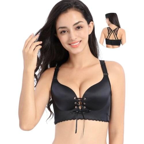 Comfortable women breathable gather breast fashion big size bras