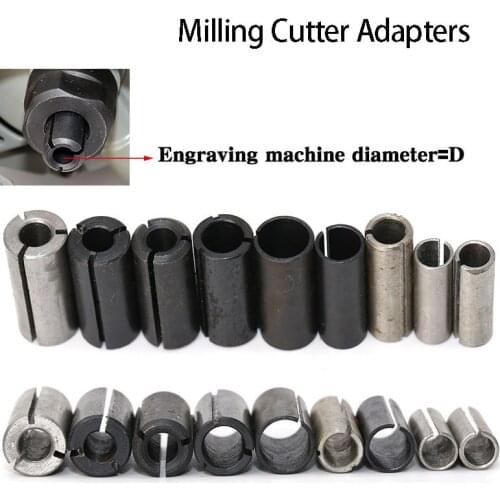 High Precision Adapter Collet Shank CNC Router Tool Adapters 8mm to 6mm shank Holder Milling Cutter Conversion Chuck